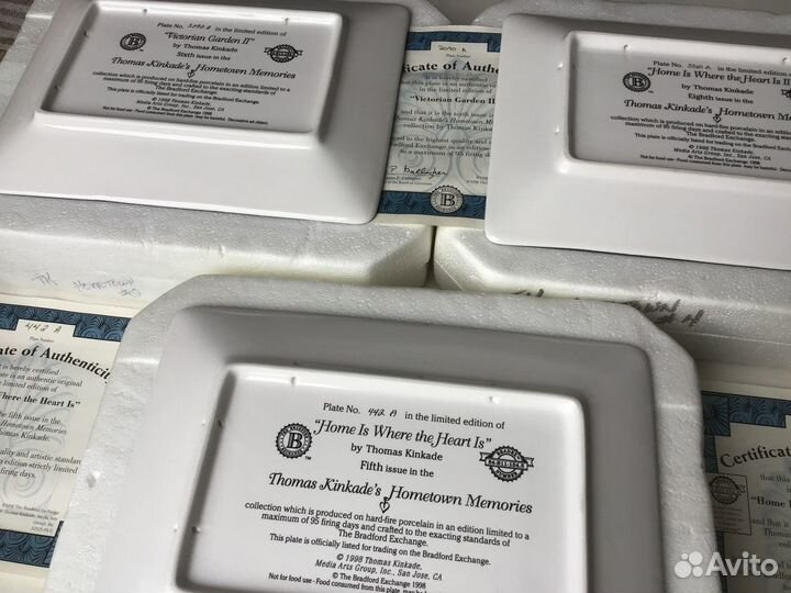 Англия Фарфор Три новые панно/плакетки в коробках