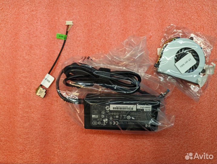 Кулер, разъём питания и блок питания для ноутбука
