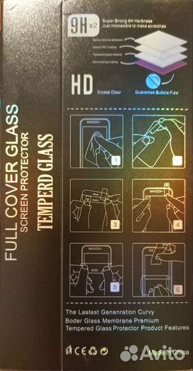 Защитное стекло 5D/9D на Honor/Huawei/Realme C3