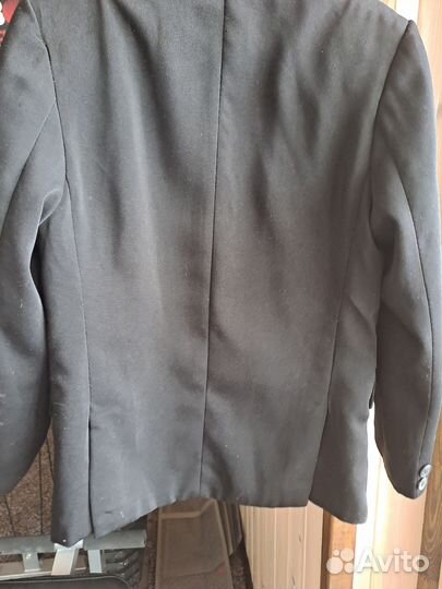 Пиджак классический детский серый