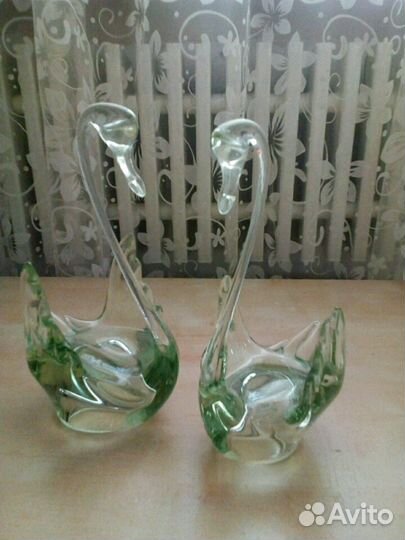 Лебеди хрустальные для свадьбы