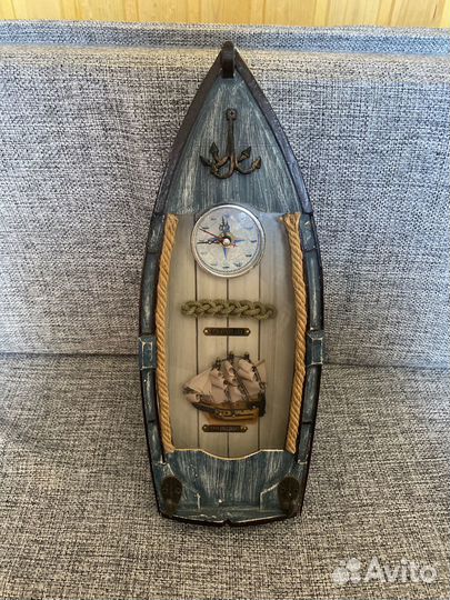 Часы настенные морские с кораблем