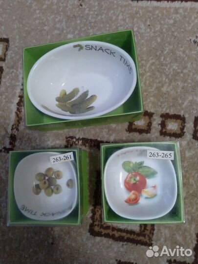 Селедочница.Менажница.Салатники.Соусник