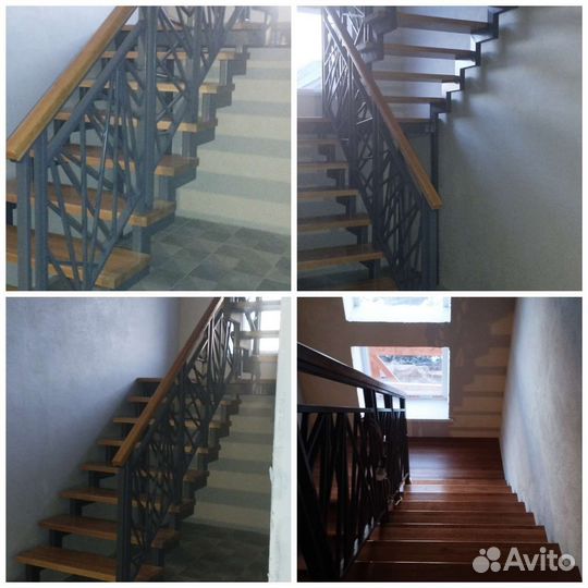 Лестница на металлокаркасе