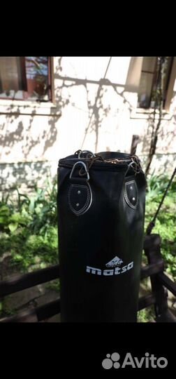 Боксерский мешок кожаный