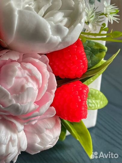 Букет из мыла ручной работы