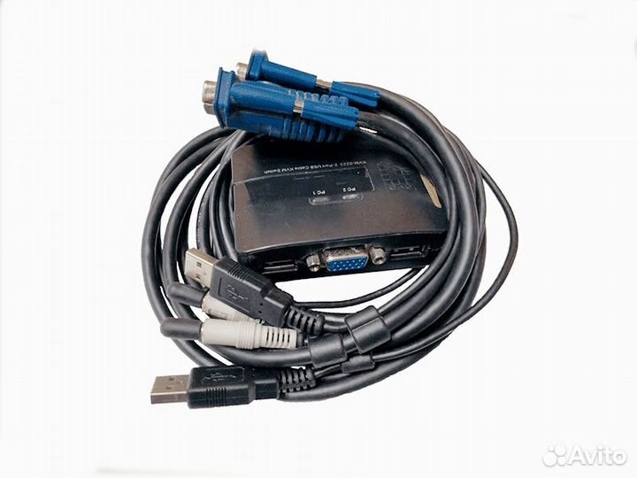 Переключатель LevelOne KVM 0223 USB & audio