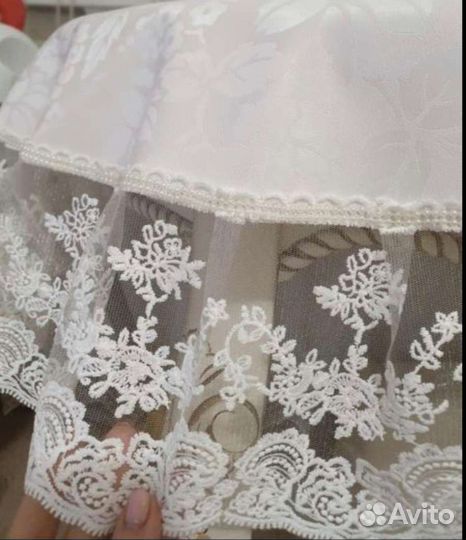 Скатерть прямоугольная круглая на заказ