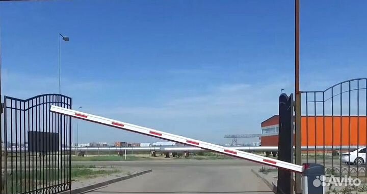 Установка шлагбаума