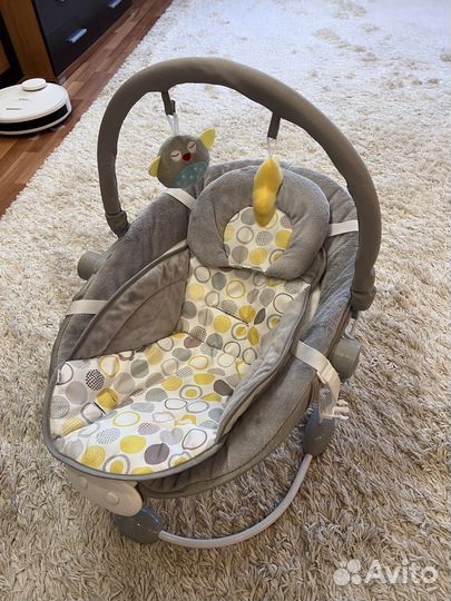 Качели Babyton Funny Time 2в1 электронные Grey