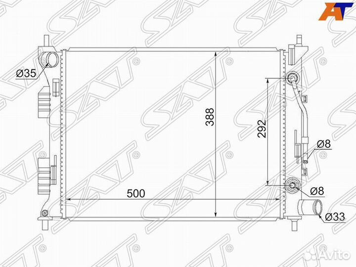 Радиатор hyundai solaris / KIA RIO III 11