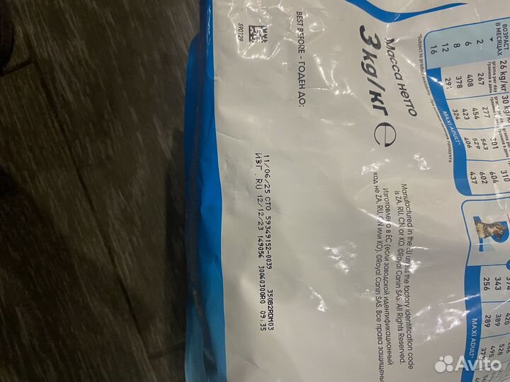 Сухой корм для собак крупных пород