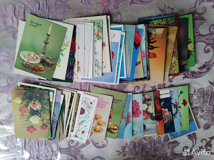 100 открыток цветов чистых к 8 марта СССР