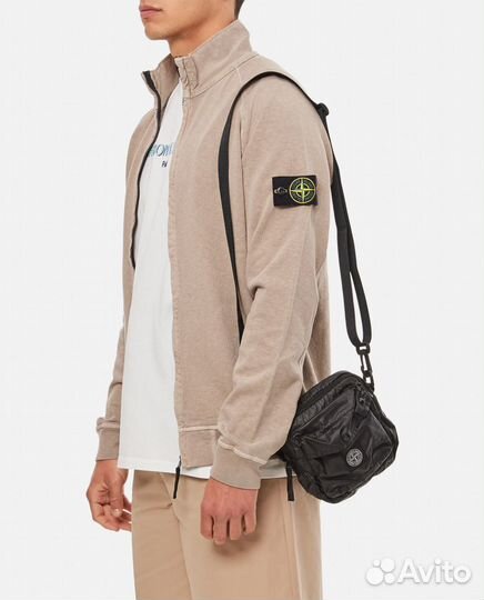 Сумка Stone Island Mussola Gommata Logo Bumbag