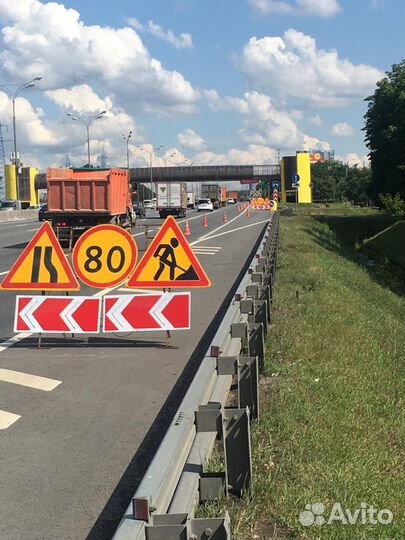 Выгородка с машиной прикрытия МКАД