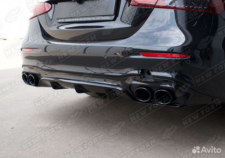 Диффузор с насадками 53 AMG Mercedes E213