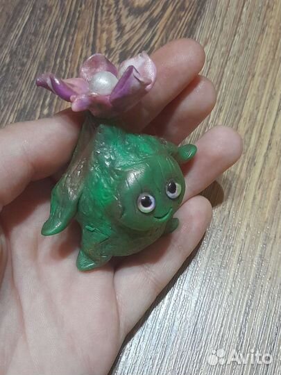 Игрушка из полимерной глины. Цветочек-кактус