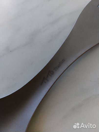 Титановая вилка ложка