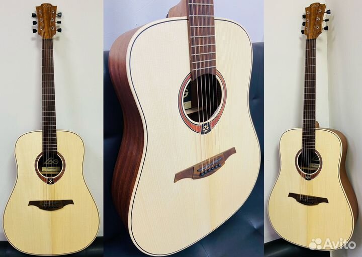 Гитара акустическая новая Lag T70D- NAT массив