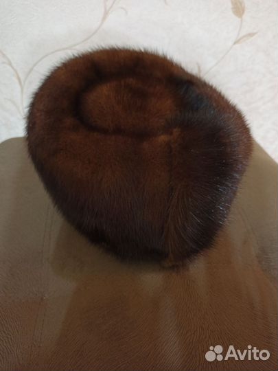 Шапка зимняя норковая женская