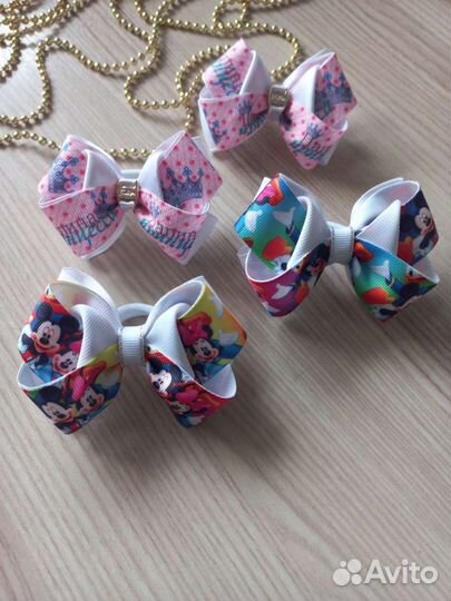 Бантики детские Заколки Резинки для малышек