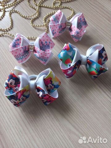 Бантики детские Заколки Резинки для малышек