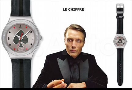 Редкие часы Swatch: James Bond 007 Casino Royale