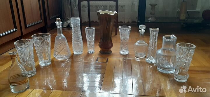 Вазы хрустальные