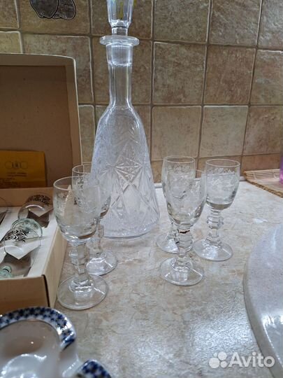 Посуда,шкатулки,графины СССР