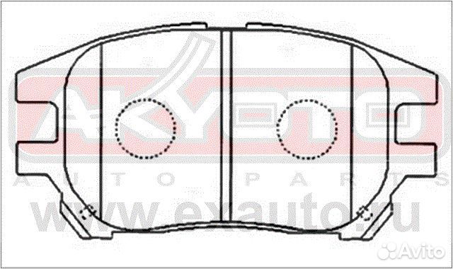 Колодки тормозные дисковые перед