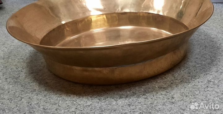 Латунный таз для варенья