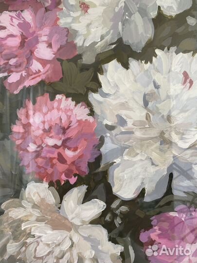 Картина с пионами