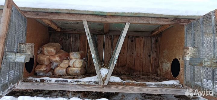 Клетка для кроликов с маточником