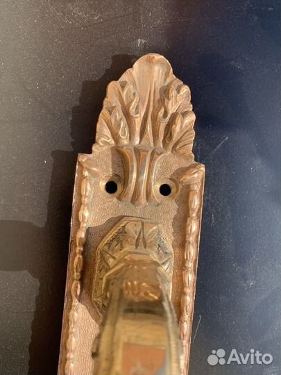 Дверные ручки старинные бронзовые