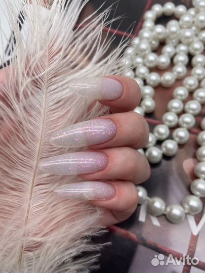 Маникюр наращивание ногтей