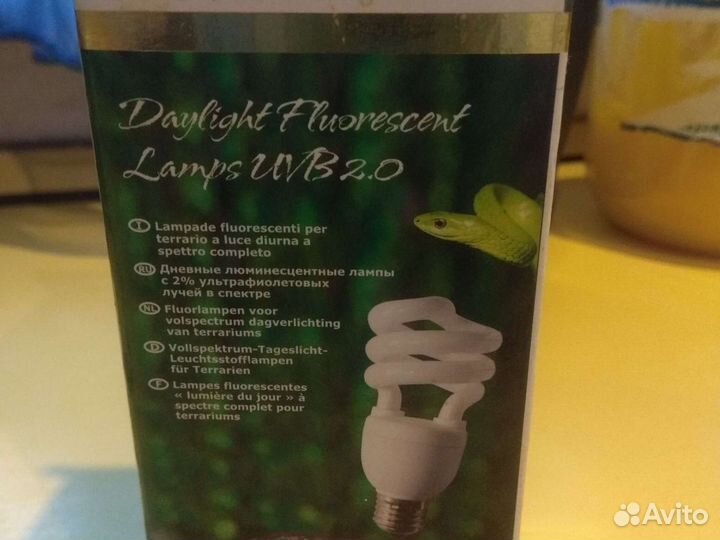 Лампа люминесцентная для рыб и рептилий