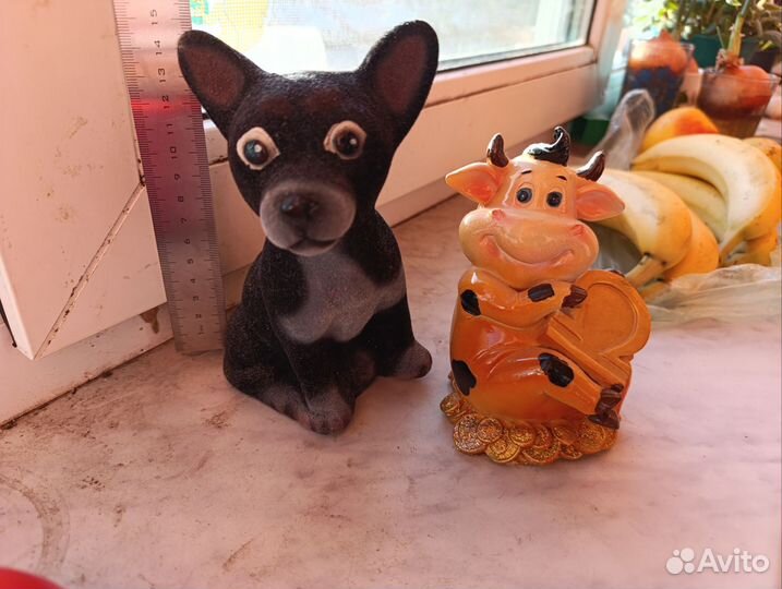 Копилки собака флок и корова керамика