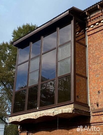 Пластиковый балкон с установкой