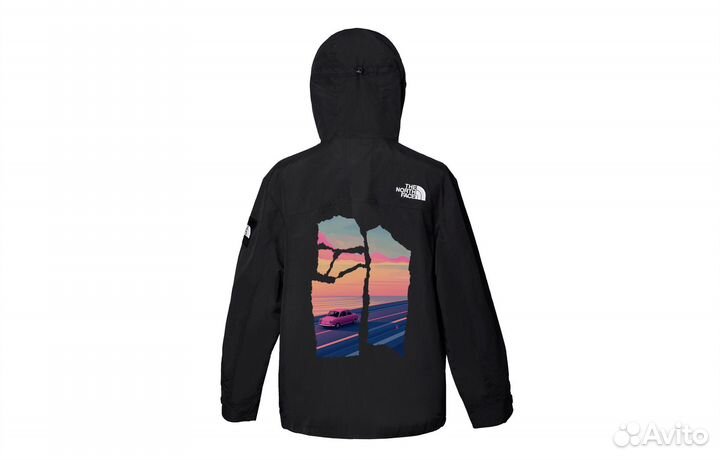 THE north face Windbreaker Jackets Unisex Black (XXL)(36)