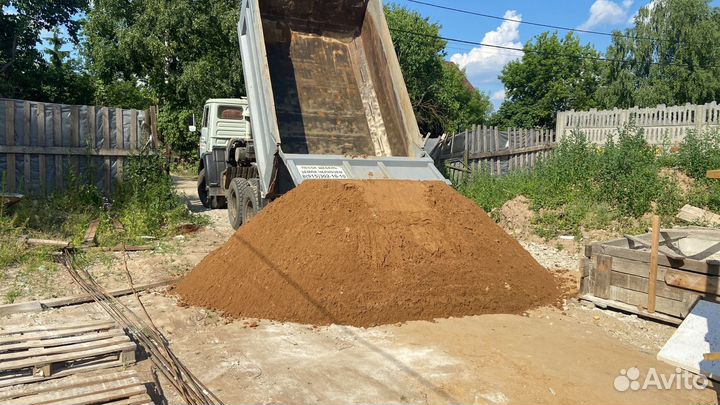 Песок карьерный с доставкой