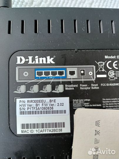Wifi роутер d-link RIR300EEU