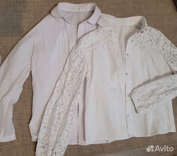 Блузки школьные 128 размер