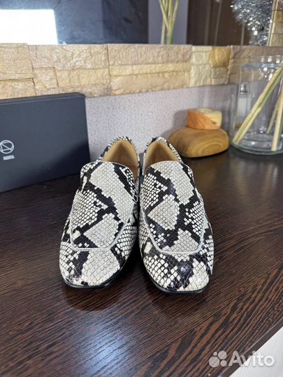 Лоферы змеиные 41р Эконика оригинал новые