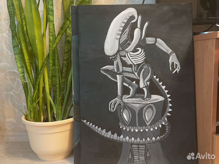 Картина маслом на холсте Хищник. Размер 50х70