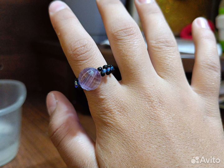 Кольцо из бисера