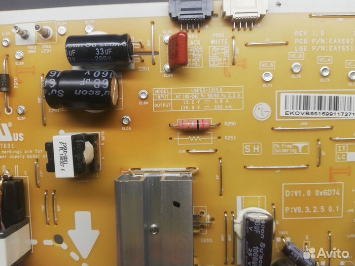 Блок питания, main для lg 55sm8200pla