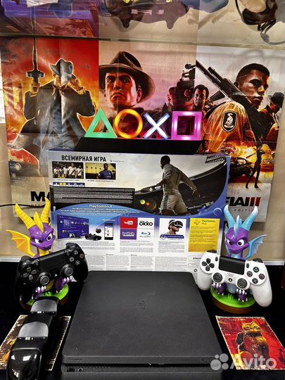 Sony playstation 4 slim 1tb 2208b 10.71 + 20 игр
