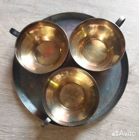 Мельхиор/фарфор СССР Посуда/Столовые приборы