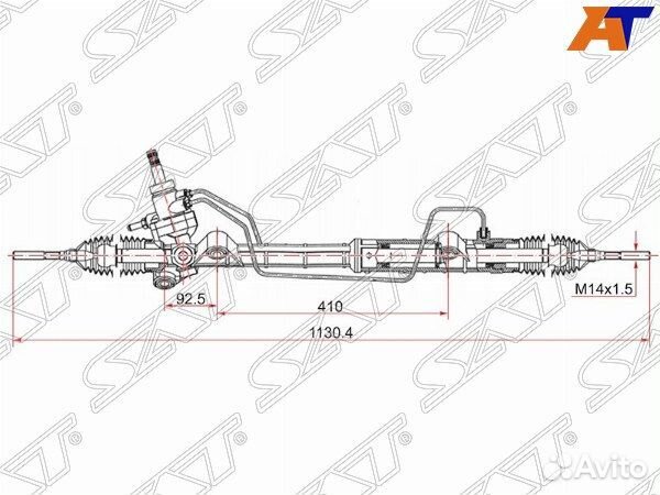 Рейка рулевая mazda mazda6