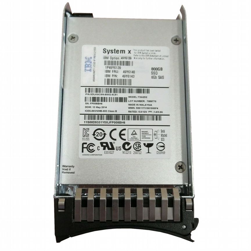 [49Y6139] Ssd Ibm 800gb 49y6140 49y6143 Sas 2.5 49y6139